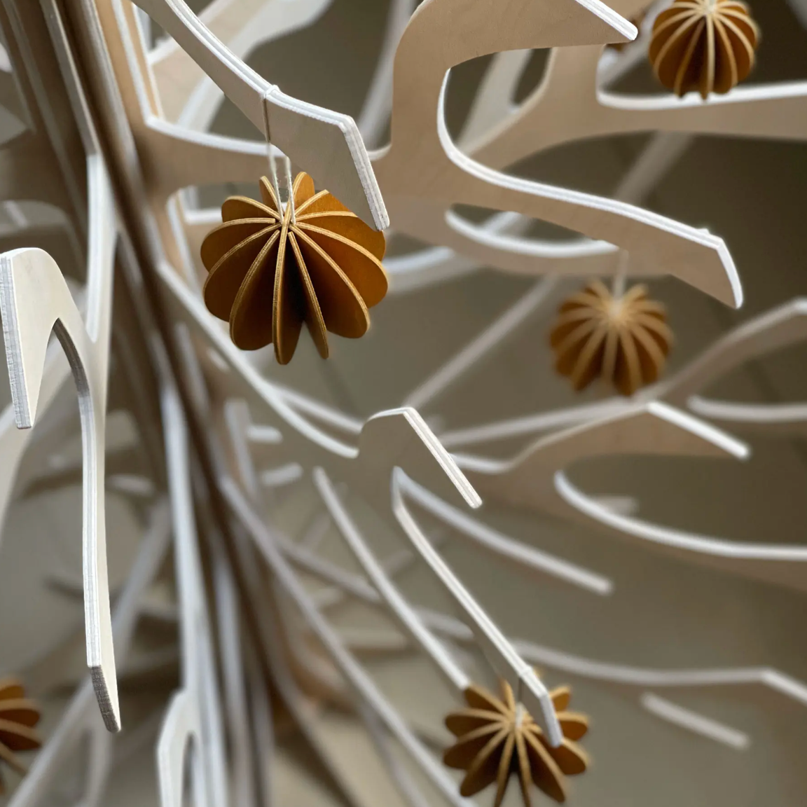 Lot de 4 boules de Noël Cinnamon