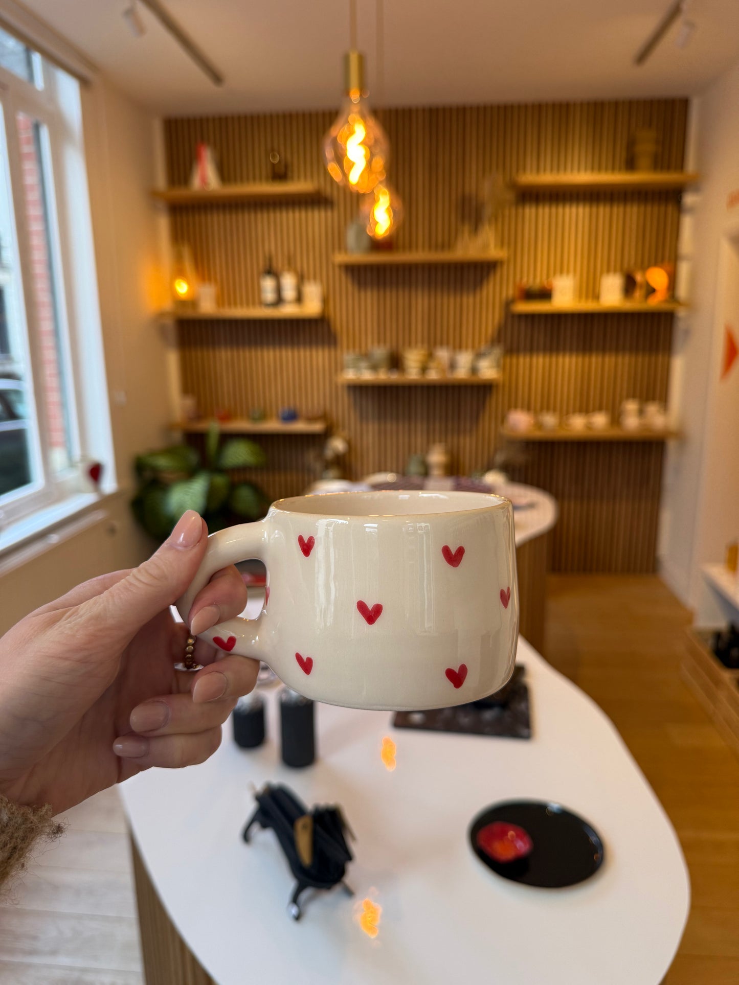 Mugs coeurs rouges