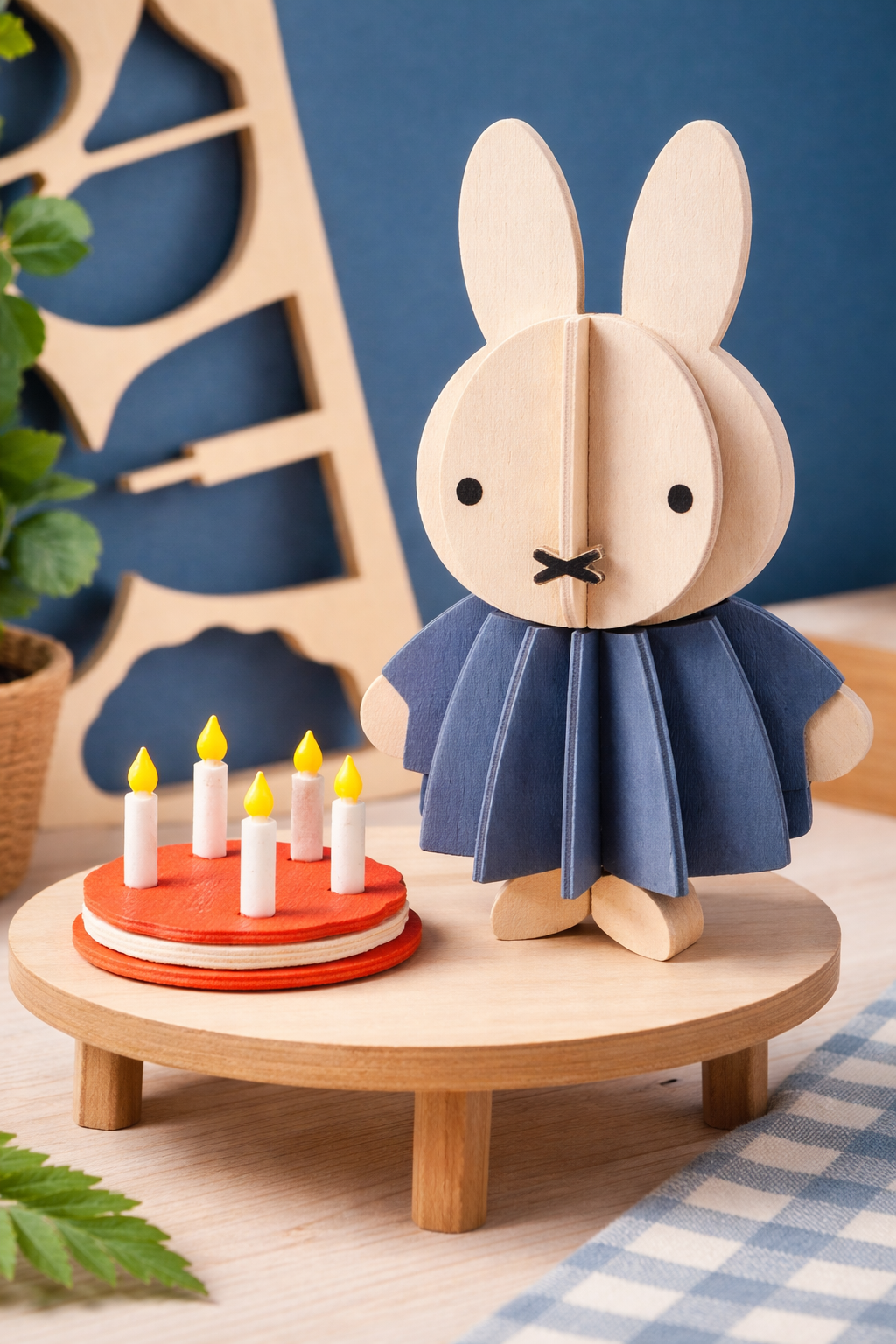 Petit lapin Miffy en bois