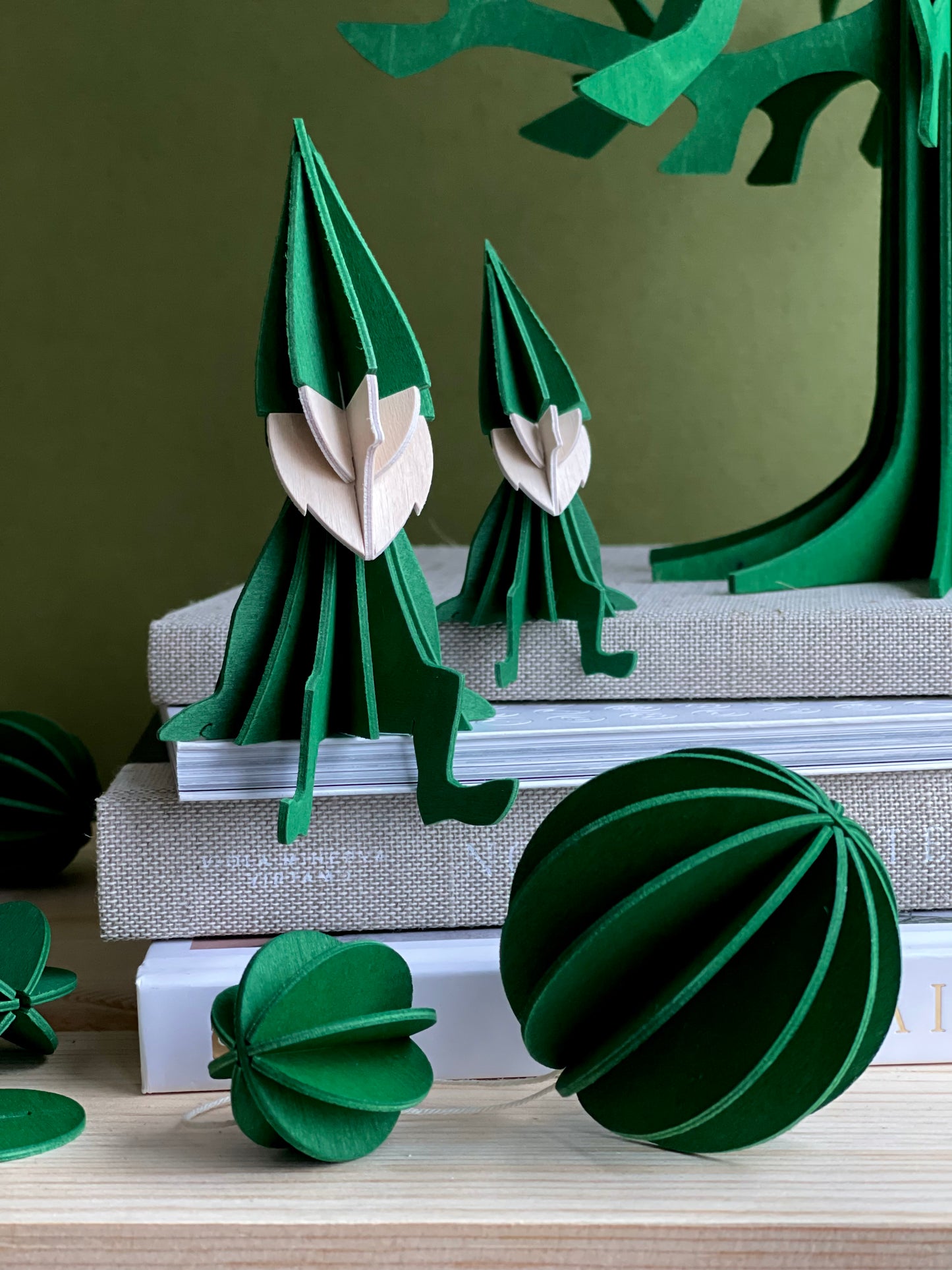 Elfes décoratifs en bois