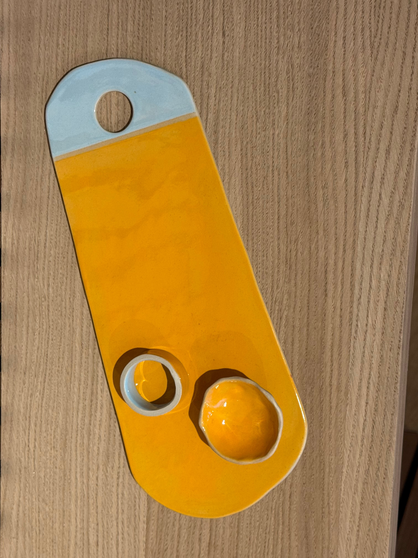 Planche Color - orange & bleu pastel