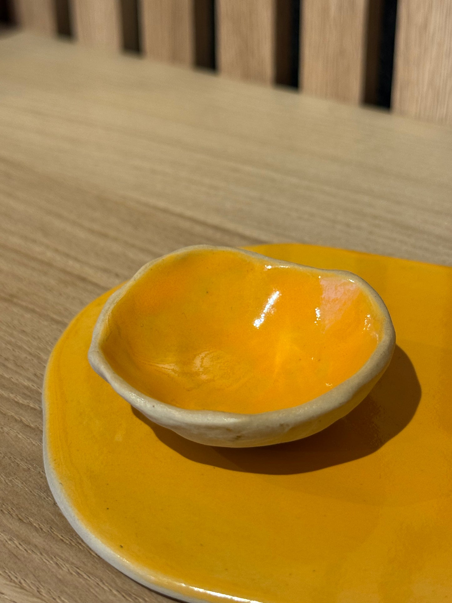 Planche Color - orange & bleu pastel