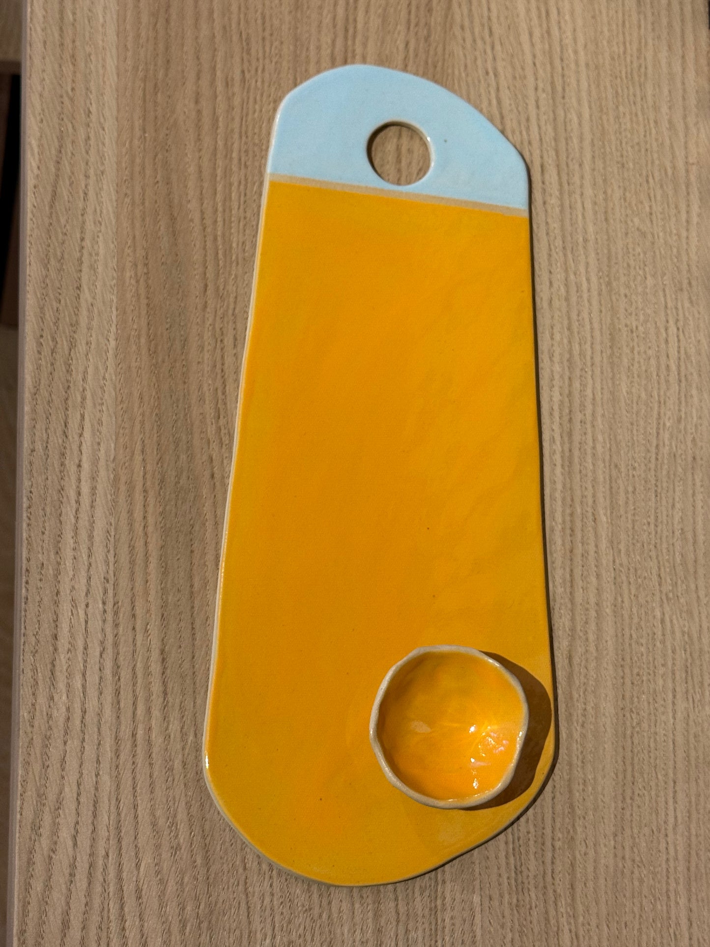 Planche Color - orange & bleu pastel