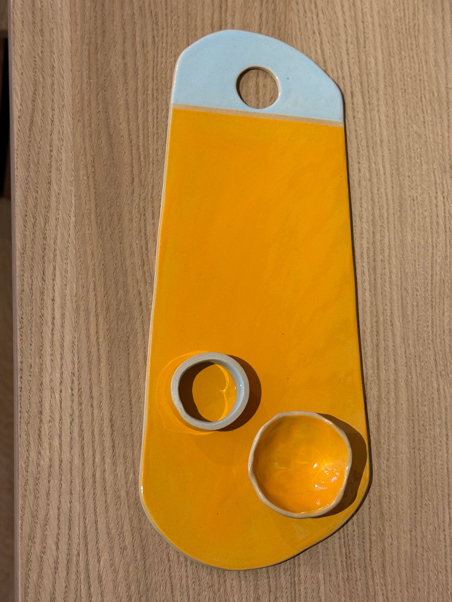 Planche Color - orange & bleu pastel