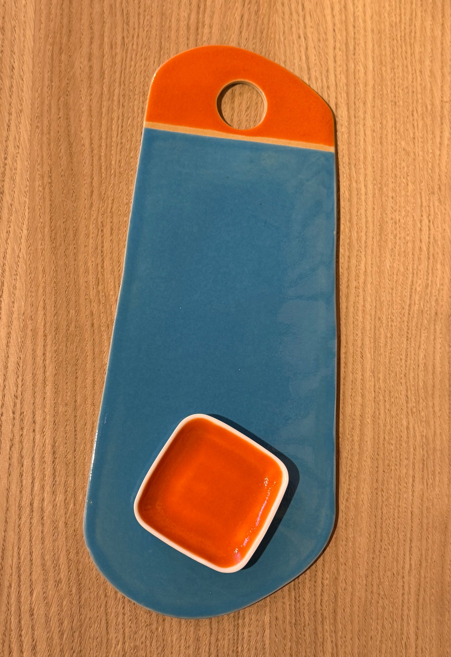 Planche color - bleu & orange