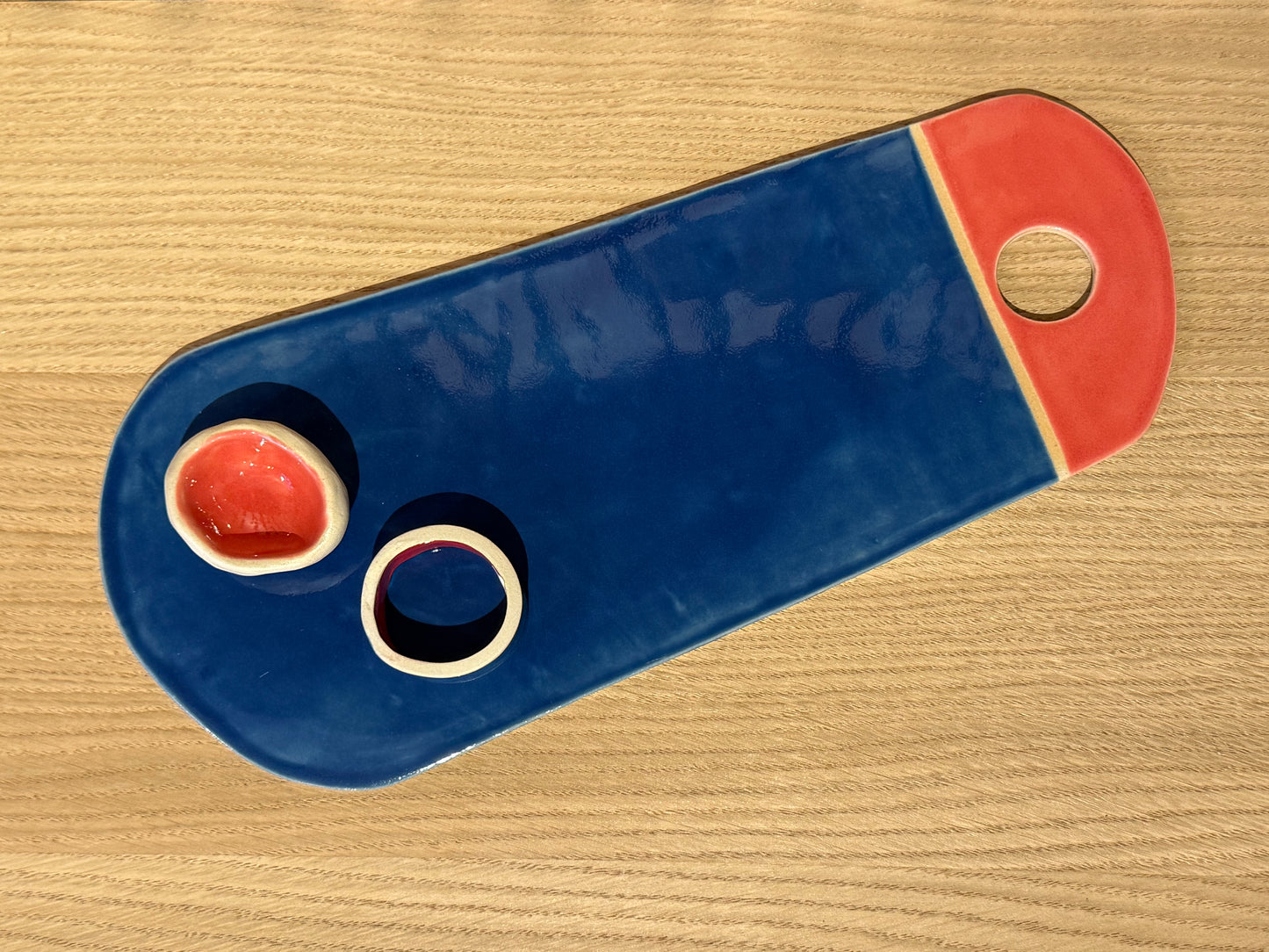 Planche color - bleu marine & rouge