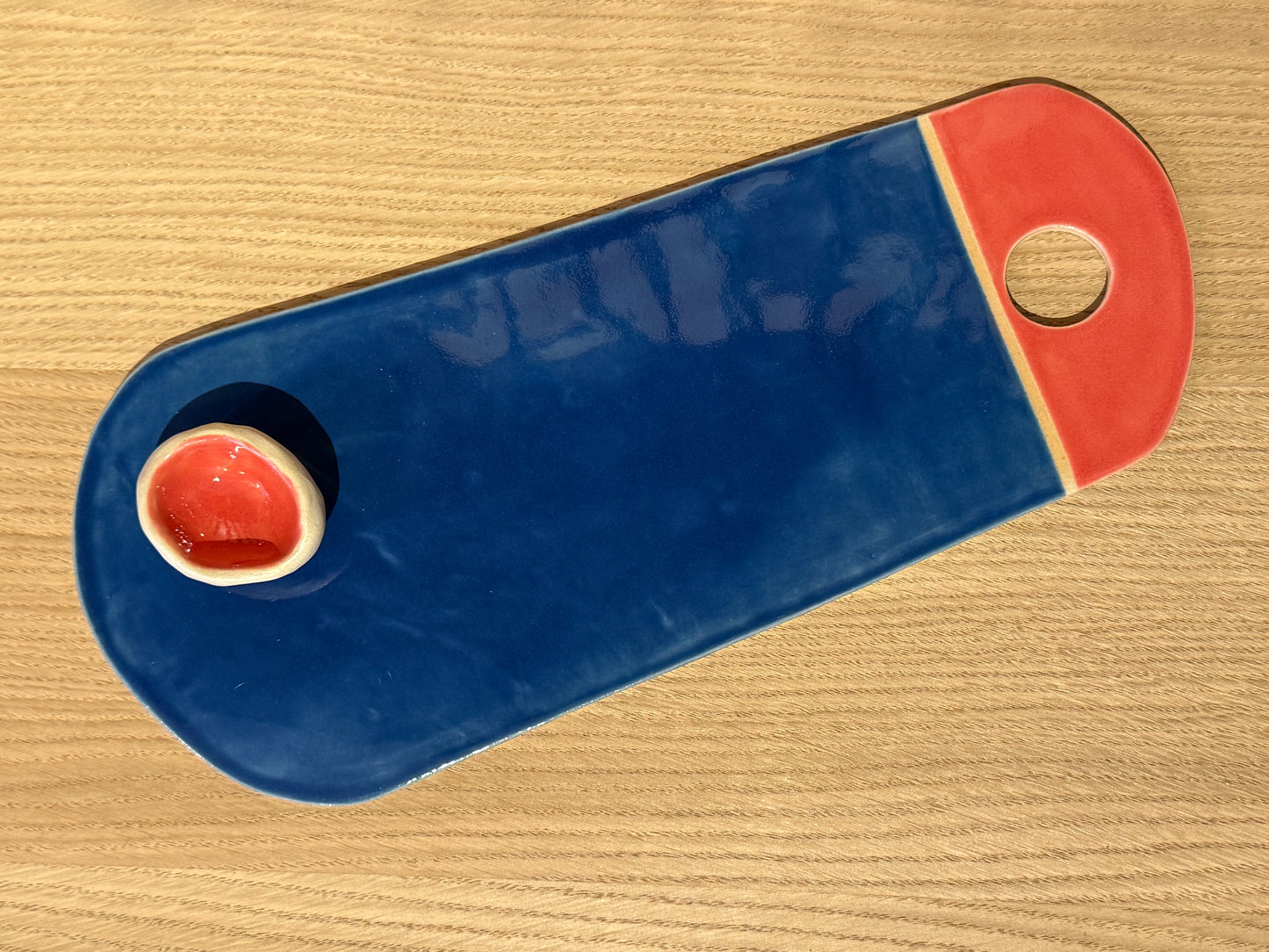 Planche color - bleu marine & rouge