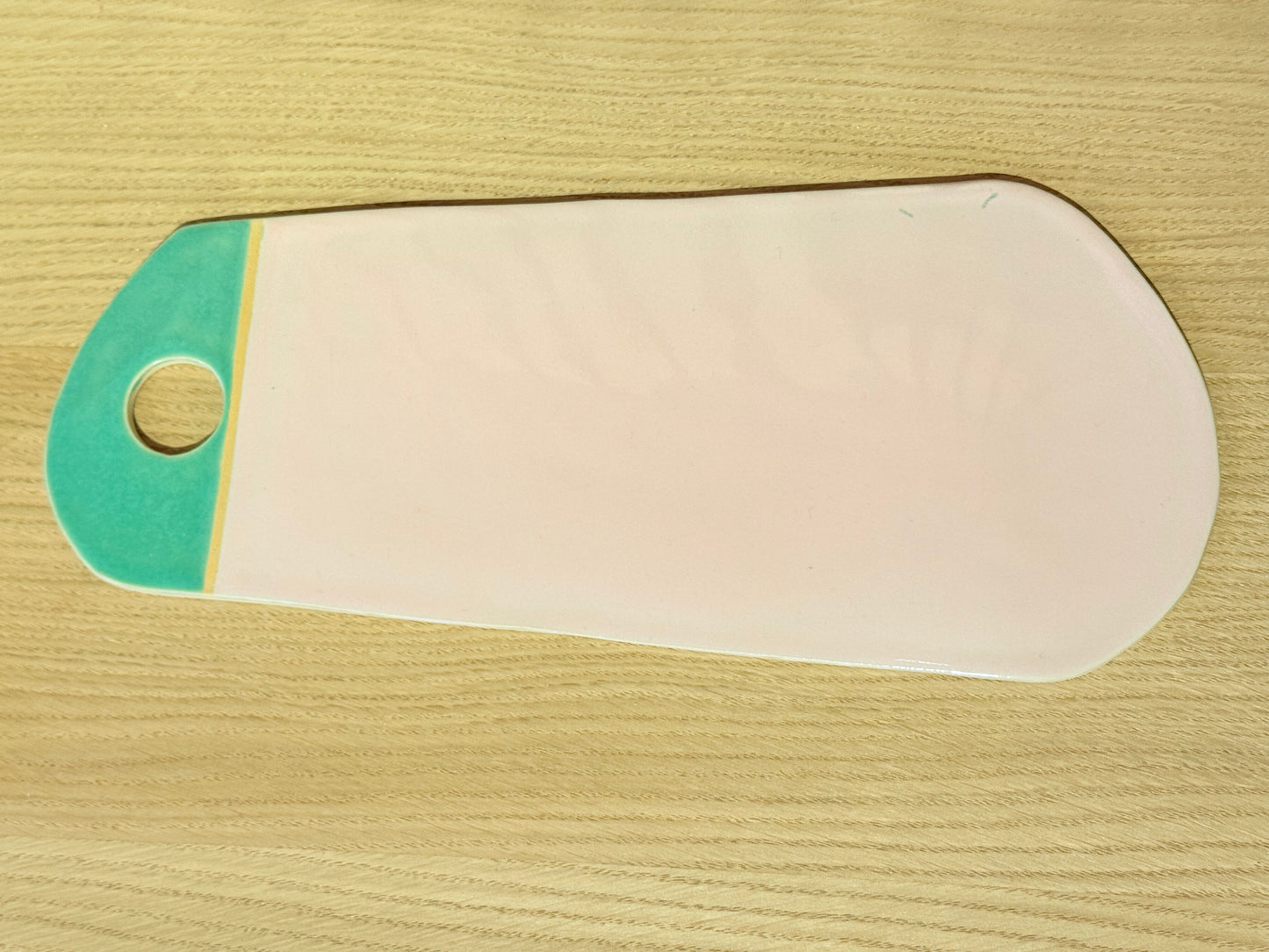 Planche Color - rose pâle & vert émeraude