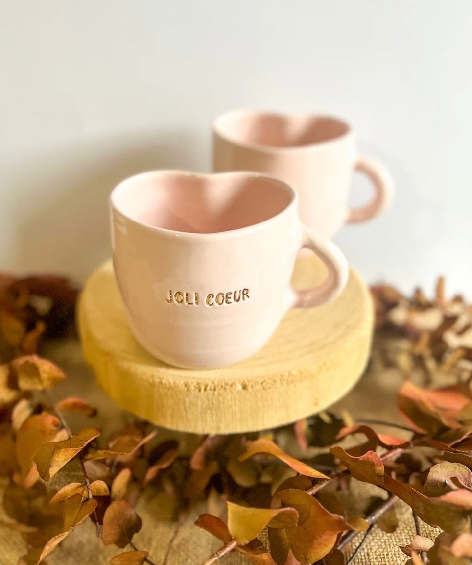 Mug rose "mots doux"