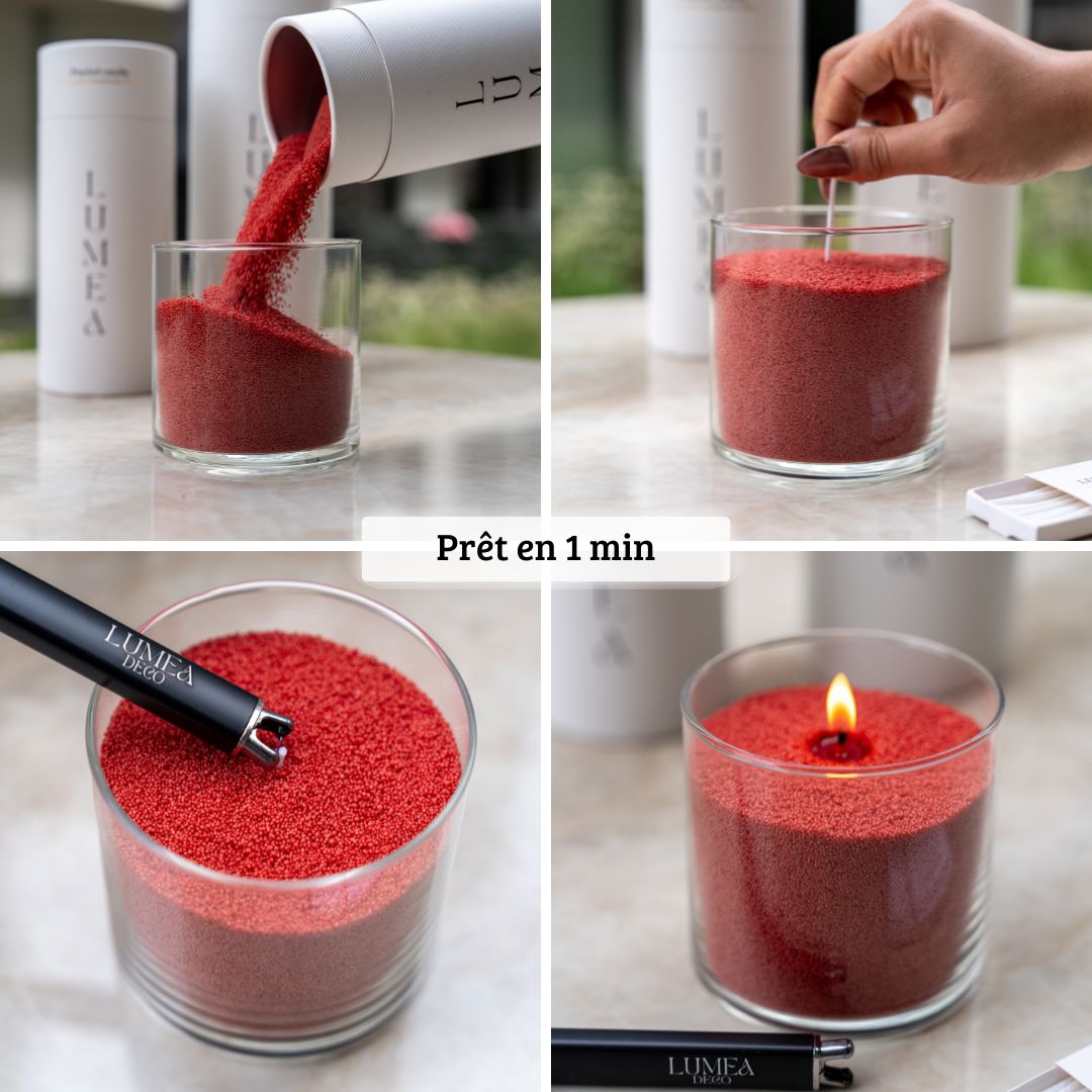Bougies perlées