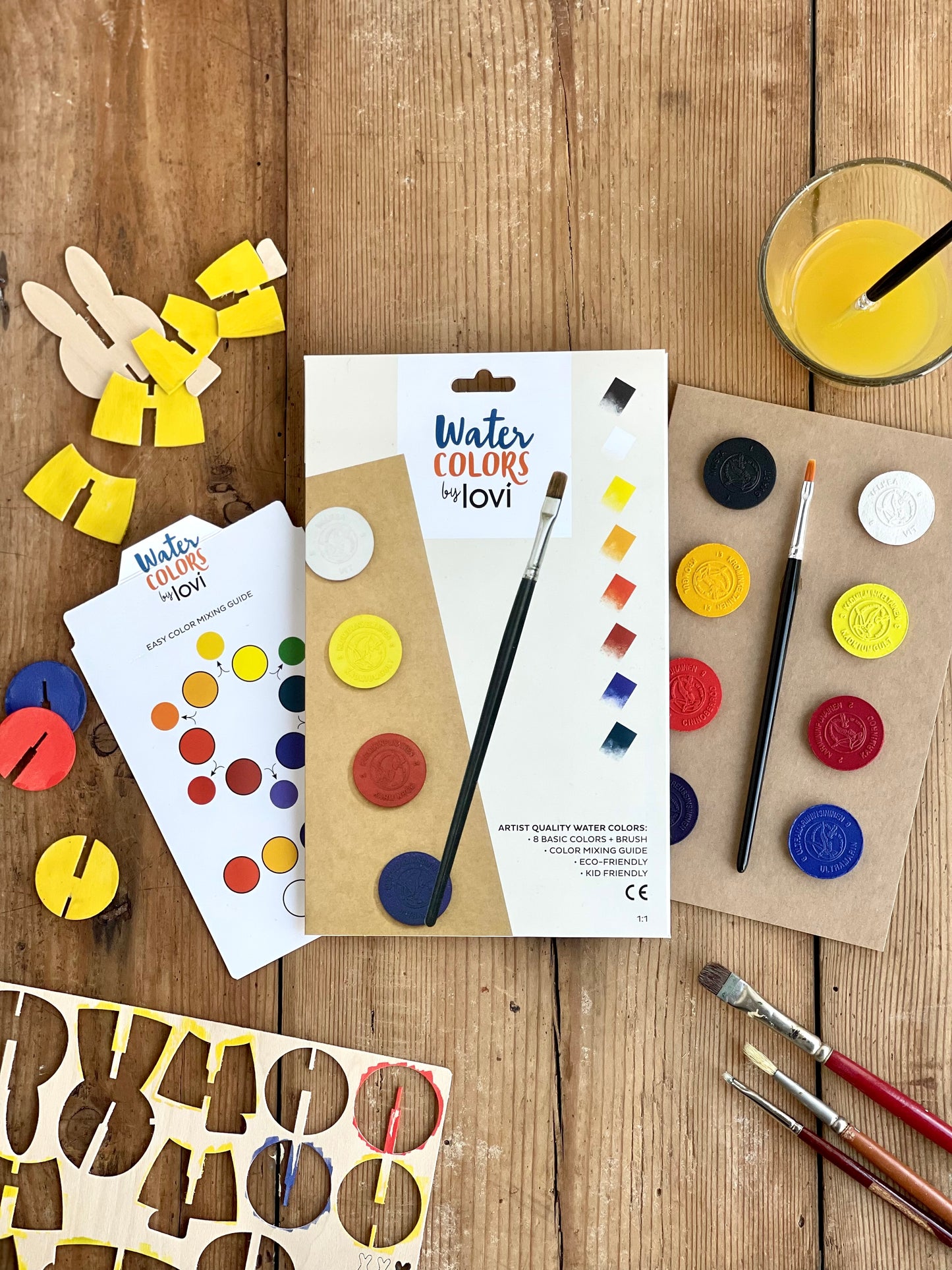 Palette de peintures aquarelle