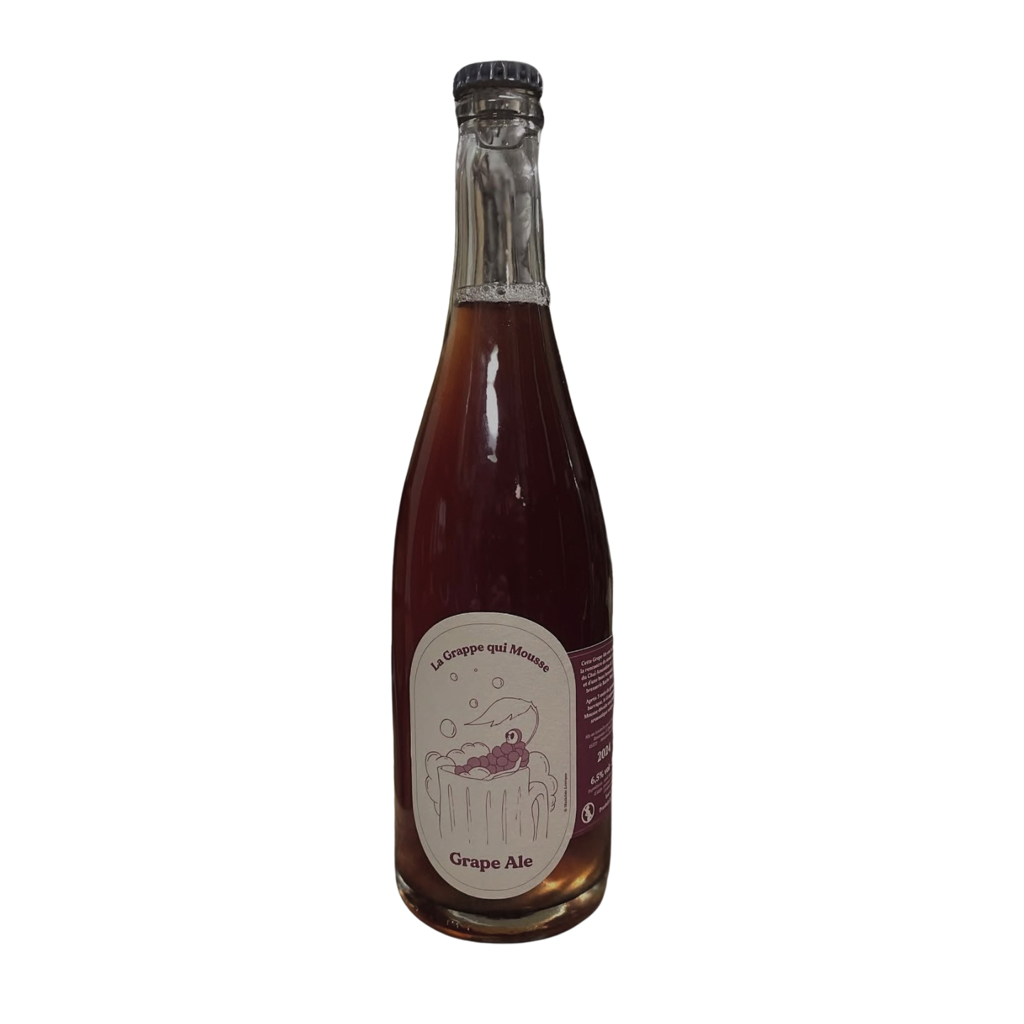 Bière Grappe qui mousse