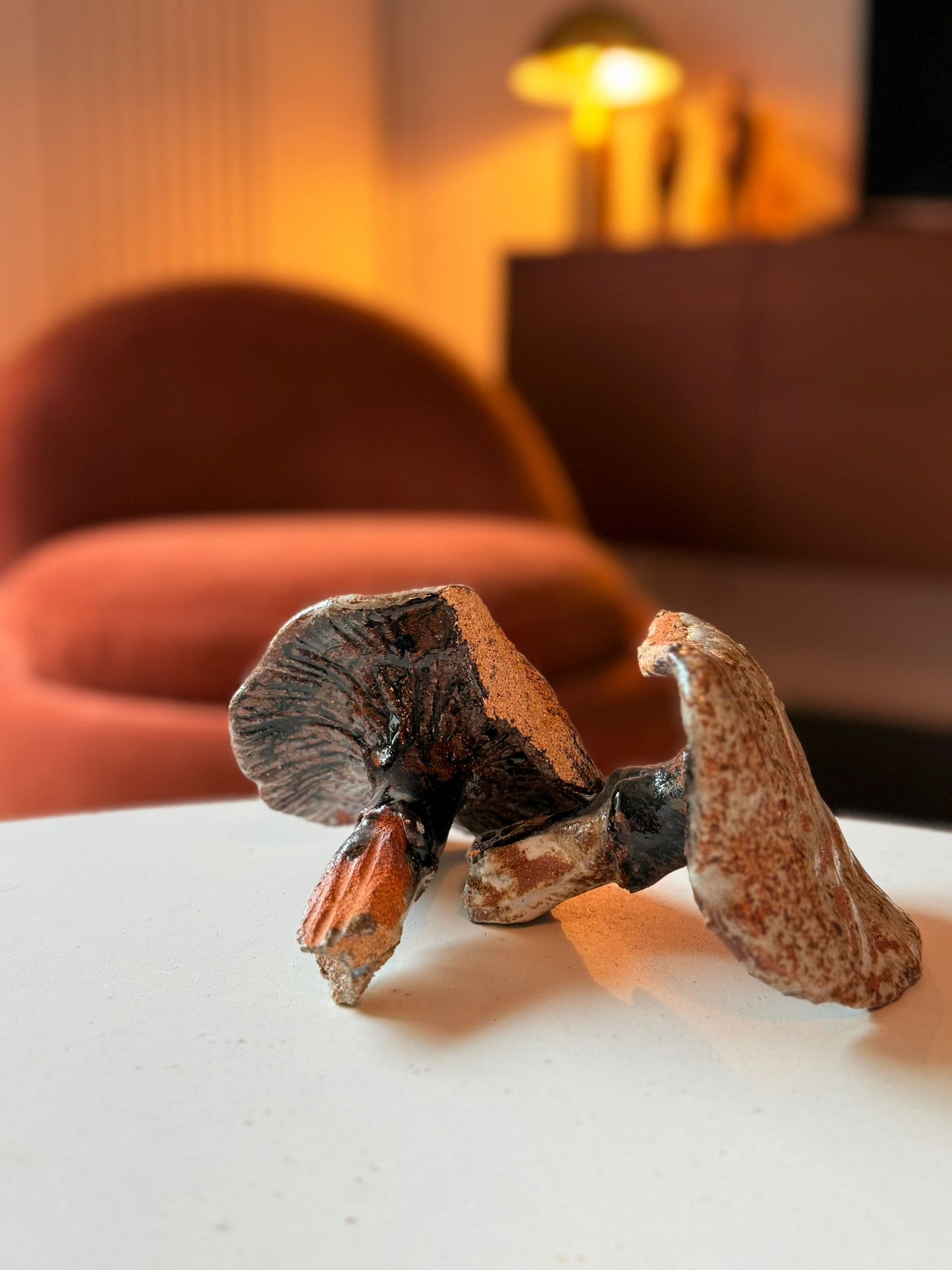 Champignon en céramique