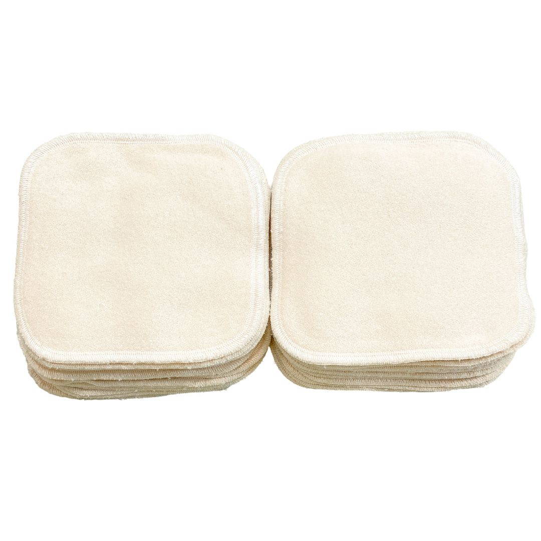 Lingettes lavables en coton bio
