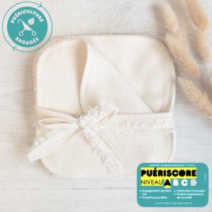 Lingettes lavables en coton bio