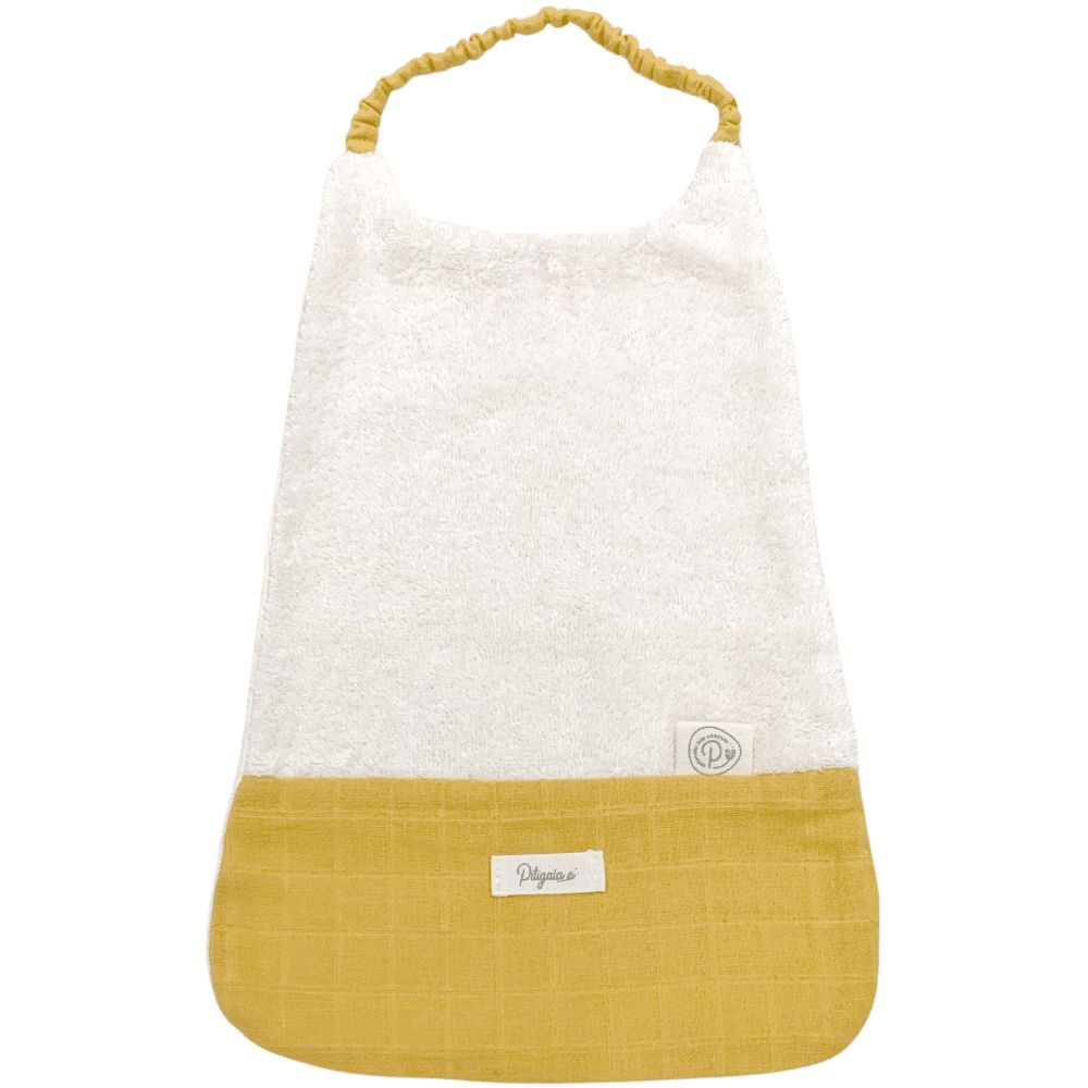 Bavoir élastiqué en coton bio