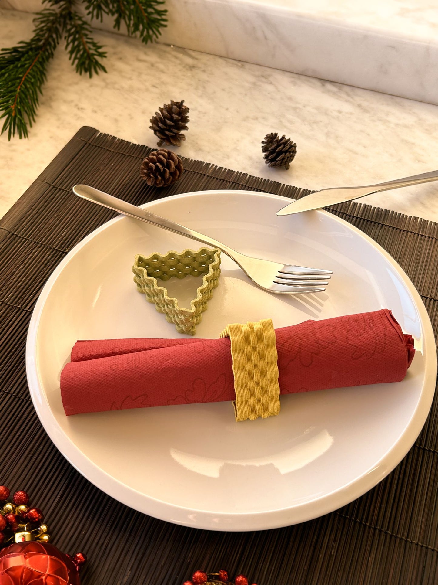 Set de 4 ronds de serviettes Fiocco